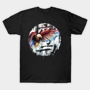 Eagle on Chinese Letters. T-Shirt